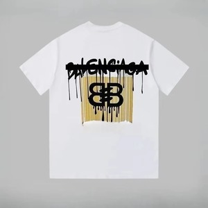 เสื้อยืดคอกลมแขนสั้นเรียบง่ายสไตล์ลำลองแบรนด์หรูสำหรับทุกเพศ รุ่นซัมเมอร์ใหม่ปี 2026 - Product Image 1