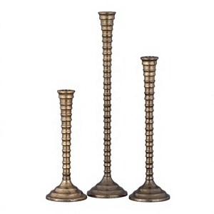 <b>Antique</b> <b>Candlestick</b> Holder Luxury Candle Stand Metal Craft Handmade Candle Holder Home Hotel Wedding Christmas Decor Centerpiece - Product Image 1