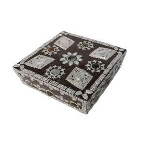 Boîte à bijoux rectangle faite à la main, nouveau design, emballage personnalisé pour bijoux, accessoires et montres, fabrication artisanale - Product Image 1