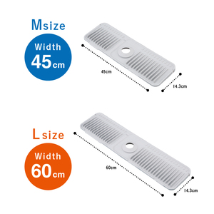 Plastic Sink Protector Mat With <b>Drain</b> Hole For Kitchen Faucet Base Anti Splash Heat Resistant Eco Friendly Surface <b>Cover</b> - Product Image 6