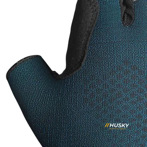 HUSKY SPORTSWEAR Customized Unisex Half Finger Weight Lifting Cycling Shockproof Breathable Microfiber Padded Fingerless Gloves - Product Image 2