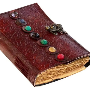 New Tripple Moon Stone Vintage Leather Organizer/Planner Handmade Hardcover Personalized Gift <b>Notebook</b> Sketchbook Office - Product Image 1