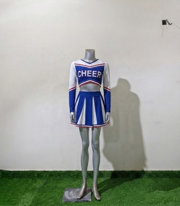 Costumes de pom-pom girl fantaisie pour adultes et jeunes filles ODM YNSEA TZ25059, imprimé numérique, ensemble uniforme de compétition en Spandex/Polyester 220G, dos imprimé - Product Image 1