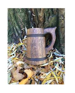 Venta al por Mayor de Tazas Vikingas de Madera Natural Hechas a Mano, Diseño Personalizado, 100% Ecológicas, las Más Vendidas - Product Image 1