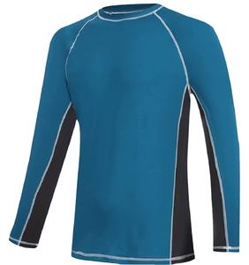 Chemise de sport à manches longues pour hommes, conception gratuite personnalisée avec sublimation OEM, vente en gros de polyester uni - Product Image 1