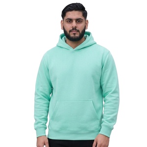 เสื้อสเวตเชิ้ตมีฮู้ดสีพื้นสำหรับผู้ชาย ทรงปกติ ผ้าฝ้ายฟลีซ สวมใส่สบายๆ สำหรับฤดูใบไม้ร่วง - Product Image 1