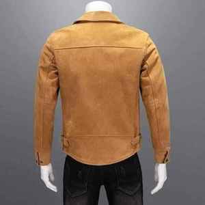Chaqueta de Cuero Genuino para Hombre, Impermeable y Resistente al Viento, Estilo Urbano Ecológico, Precio de Servicio OEM - Product Image 4