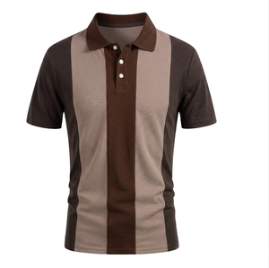 Camiseta Polo Estampada de Alta Calidad para Hombre, 100% Algodón, Tejido de Punto, Casual, Antiarrugas, Manga Corta, Transpirable, Directo de Fábrica - Product Image 1
