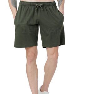 Shorts pour hommes sur mesure, nouveau style, décontractés, motif uni, couleur personnalisée, taille mi-haute, tissu en coton, fabriqués au Pakistan, en vente - Product Image 1