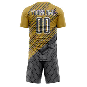 Ensembles d'uniformes de football personnalisables pour hommes, de haute qualité, 100 % polyester, disponibles à un prix raisonnable, OEM - Product Image 2