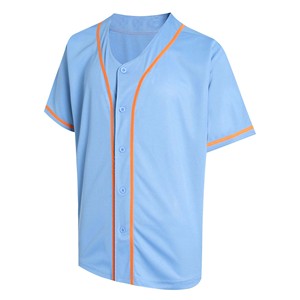 เสื้อเบสบอลสำหรับฝึกซ้อม ผลิตเร็ว ผ้าไม่หด ทรงสำหรับฝึกซ้อม โลโก้สั่งทำได้ ซับเหงื่อ ปักลาย - Product Image 1