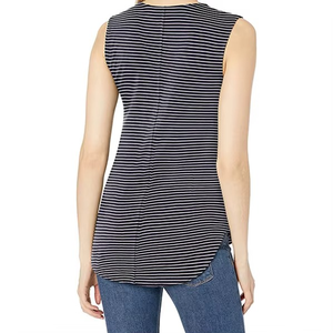 New Arrival <b>Low</b> Moq High Quality Women Solid Color Knitted Sleeveless V Neck Tank <b>Top</b> Casual Regular Length - Product Image 5
