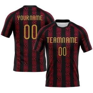 Wholesale Direct Industry Best Selling Custom Black <b>Old</b> Gold-Red Abstract Shape Sublimation Volleyball Uniform Jersey - Product Image 1