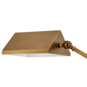 Lampe sur pied élégante en laiton avec abat-jour en tissu pour intérieurs classiques - Product Image 4