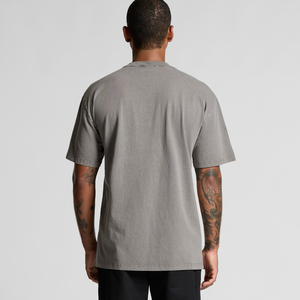 Camiseta de Algodón Premium para Hombre, Cuello Redondo, Manga Corta, Corte Holgado, Tejido Grueso, Prenda Lisa, Ropa al por Mayor - Product Image 3