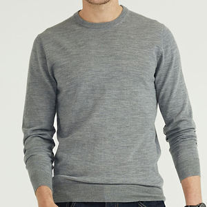 Pull en laine 100% pour homme, fabriqué sur mesure par un fabricant de haute qualité, col rond, tricoté, vêtement en maille pour homme - Product Image 1