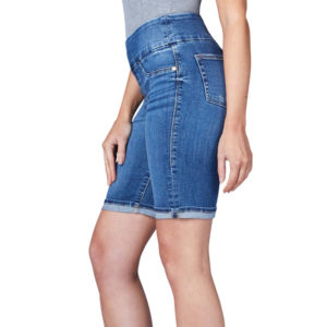 Trending Women's High <b>Waist</b> Cotton Denim Shorts Breathable Eco-Friendly Waterproof Outdoor Casual High Quality Reasonable Price - Product Image 3