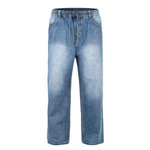 MEESAM LEATHER HOSIERY Jeans de Mezclilla Unisex 100% Algodón de Secado Rápido, Cintura Alta, Corte Recto, Estilo Vintage, para Invierno - Product Image 5