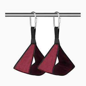 Adjustable Non-Slip Heavy Duty Strength Training Handles Red Nylon Unisex Gym Equipment for <b>Weight</b> <b>Lifting</b> Abdominal Exerciser - Product Image 1