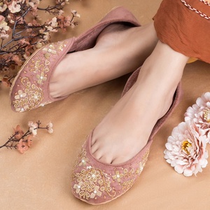 Premium Women Khussa Pumps Handmade Ethnic Pakistani Flats Comfortable Slip On Shoes Factory Wholesale Available <b>For</b> <b>Sale</b> - Product Image 6