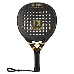 Raquetas de Pádel Personalizadas de Fabricante OEM, Raquetas de Tenis de Fibra de Carbono 18K, Empuñadura de EVA, 80 Pulgadas Cuadradas Peso de 370g para Deportes - Product Image 1