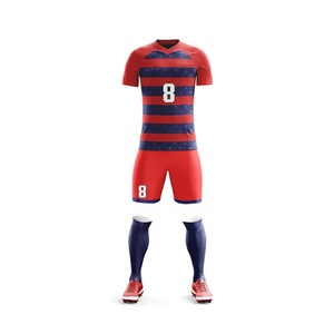 Conjunto de camisetas de fútbol personalizable al por mayor, kits de fútbol sublimados transpirables con nombre y diseño personalizados - Product Image 6