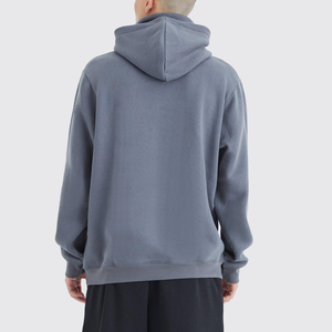 Nouveauté Sweat-shirt à capuche en molleton tricoté écologique avec logo personnalisé pour homme, uni, automne, 100% coton - Product Image 6