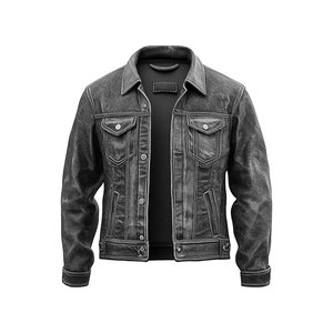 Chaqueta de Motociclista para Hombre, de Algodón Genuino, Cortavientos de Invierno con Logotipo Frontal - Product Image 4
