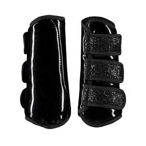 Botas de Protección Brillantes de Última Tendencia con Purpurina y Cierre de Velcro, Botas de Protección para Montar a Caballo con Purpurina - Product Image 1