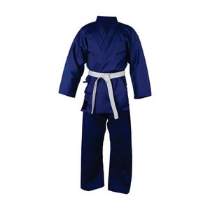 Uniformes de Taekwondo Premium Bleu Uni Légers et Respirants pour l'Entraînement en Académie d'Arts Martiaux – Adultes et Jeunes - Product Image 1