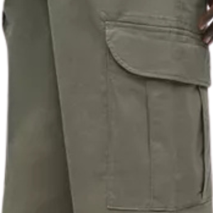 Men's <b>Cargo</b> Pleated Trousers Multi Pocket Canvas Elastic Waist Casual Outdoor Workwear Utility Streetwear Sportswear - Product Image 5