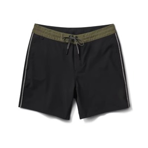 Shorts de bain classiques pour hommes, couleur unie, séchage rapide, pour l'été, avec ceinture élastique et doublure en maille, bas décontractés - Product Image 1