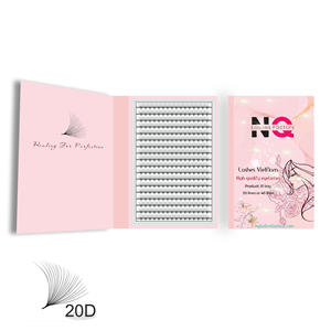 Nhà Cung Cấp Biểu Tượng Tùy Chỉnh Matte Màu Đen Cá Nhân Lash Số Lượng Lớn Tổng Hợp Tóc Fan Lông Mi Kit Với Cụm Lông Mi - Product Image 3