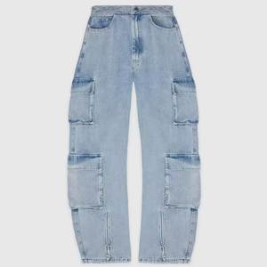 Pantalon cargo pour homme élégant et très demandé, respirant, séchage rapide, en coton, avec logo de marque - Product Image 1