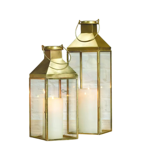 Stainless Steel <b>Lantern</b> <b>Candle</b> Holder Set With Glass Panels Durable Home Decoration Modern Design <b>Lantern</b> Wedding Decor <b>Lantern</b> - Product Image 4