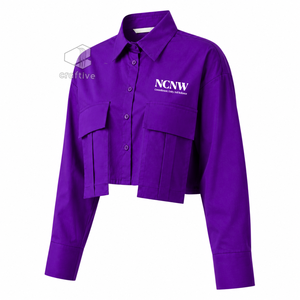 NCNW Chemisier de bureau formel pour femme, chemise de travail professionnelle à manches longues boutonnée pour les réunions d'affaires et les tenues de bureau - Product Image 2