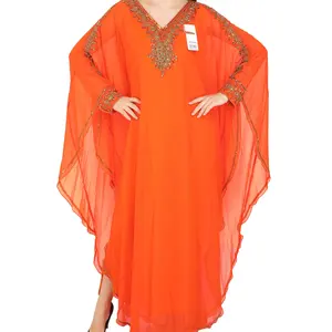 Trendy New Models DUBAI MOROCCAN STYLE Dress Party Wear Gown FARASHA ABAYA KAFTAN CAFTAN for Women Full Natural OEM Service