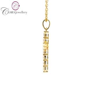 En gros 18K Or Jaune Croix Pendentif Diamants Naturels Usage Quotidien Griffe-Set Design Chrétien Symbole Religieux Cadeau Parfait - Product Image 2