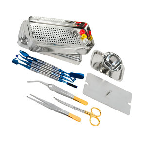 Juego de Instrumentos Quirúrgicos para Injertos Óseos Dentales, Portaóseos Recubiertos de Titanio, Espátulas, Pinzas con Caja de Esterilización - Product Image 2