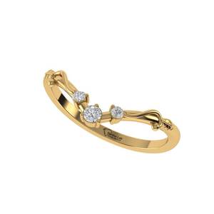 Anillo de Diamante de Corte Redondo Cultivado en Laboratorio de Estilo Moderno, Plata de Ley 925, Oro de 9K, 14K, 18K, Joyería para Mujer y Anillos de Compromiso - Product Image 5