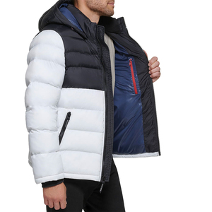 Chaqueta Acolchada de Invierno para Hombre, con Cuello Alto, Cierre de Cremallera y Botones, Estampado Sublimado Personalizado, Nueva Colección - Product Image 5
