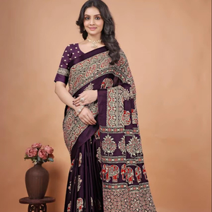 Beautiful Gaji Silk Original Bandhani With <b>Gota</b> Pati Hand Work Saree-wholesale - Product Image 1