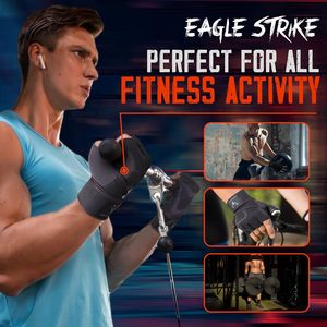 Gants de sport demi-doigts antidérapants avec support de poignet, respirants, pour la musculation - Product Image 6