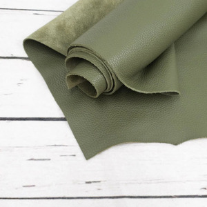 Traditional Army Green Solid Chrome Tanned Cow <b>Leather</b> Quick-Dry 1.2-1.4mm Thick Designed for Custom Made Fine Purses Handbags - Product Image 4