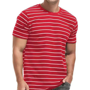 T-shirts pour hommes en tissu peigné 100% coton, style décontracté très tendance, motif lettres entièrement personnalisable, en vente en ligne - Product Image 3