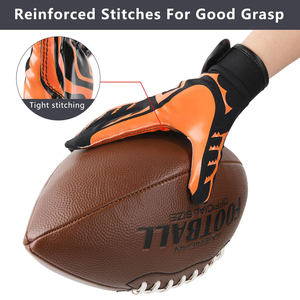 Gants de football américain de haute qualité avec logo personnalisé, pour receveurs, respirants, avec une adhérence super collante pour les conditions météorologiques froides - Product Image 4
