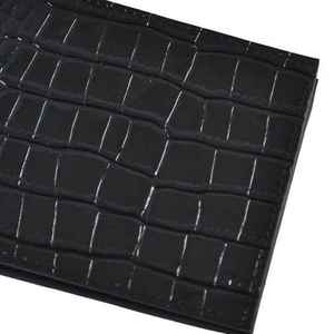 Portefeuille en cuir véritable noir de luxe fait main pour homme, portefeuille fin - Product Image 3