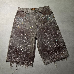 Nuevos pantalones cortos de mezclilla cargo para hombre, estilo vaquero, transpirables, ecológicos, desgastados, personalizados, para verano - Product Image 1