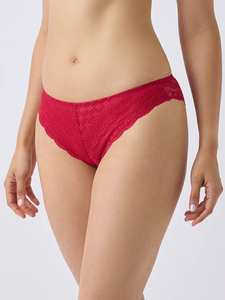 Women's Red Lace Push-Up Bra <b>Set</b> Underwire Full Cup Hipster Panties <b>Sexy</b> Lingerie Adjustable Straps Mid-Rise - Product Image 2