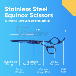 Low Price High Quality Stainless Steel Barber <b>Scissors</b> Beauty Instrument for Sale Made Pakistan <b>Left</b>-<b>Handed</b> Foldable Long Handle - Product Image 2